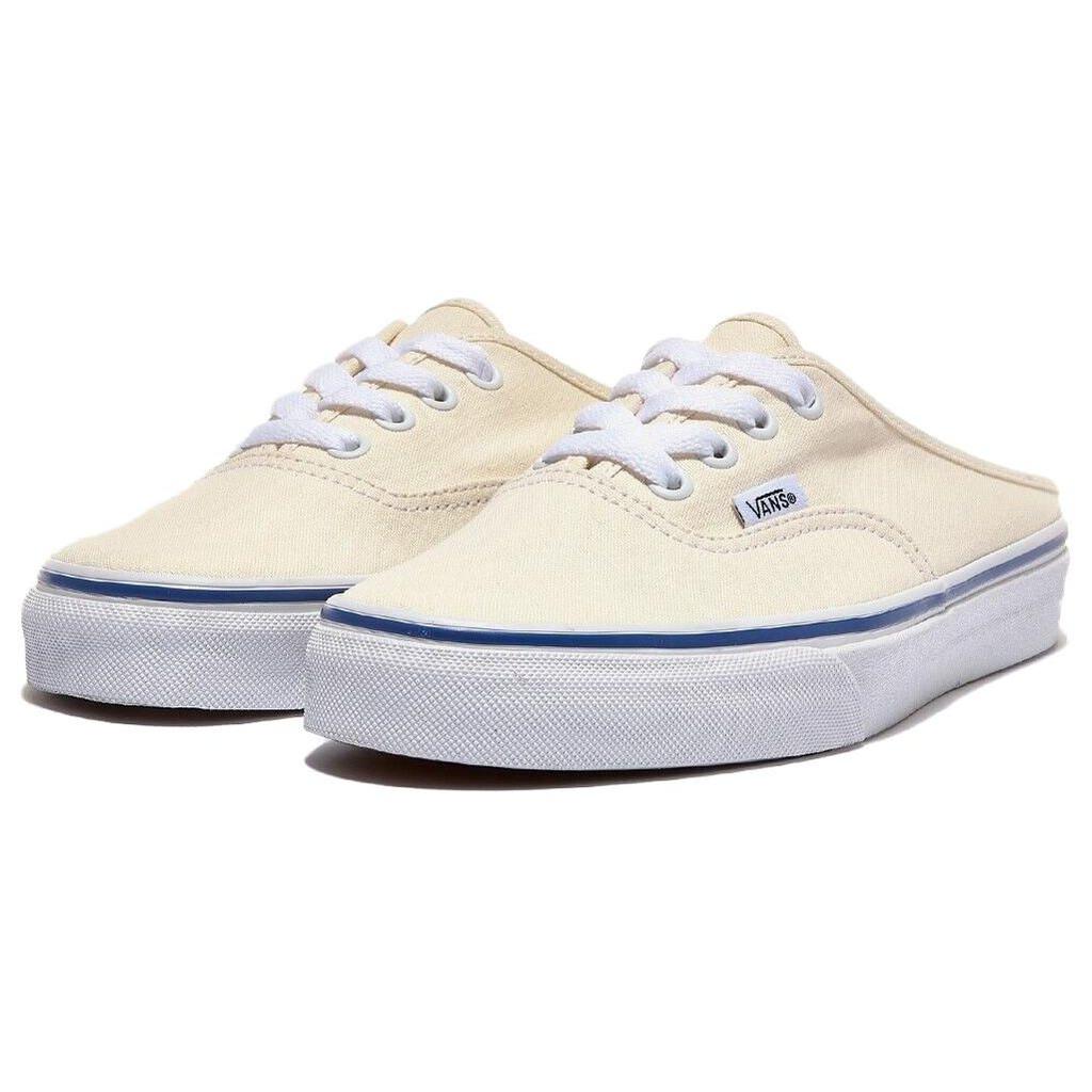 Vans Authentic Series Mule Canvas Casual Low-Top Skate Shoes Unisex sneaker White VN0A54F7JTT