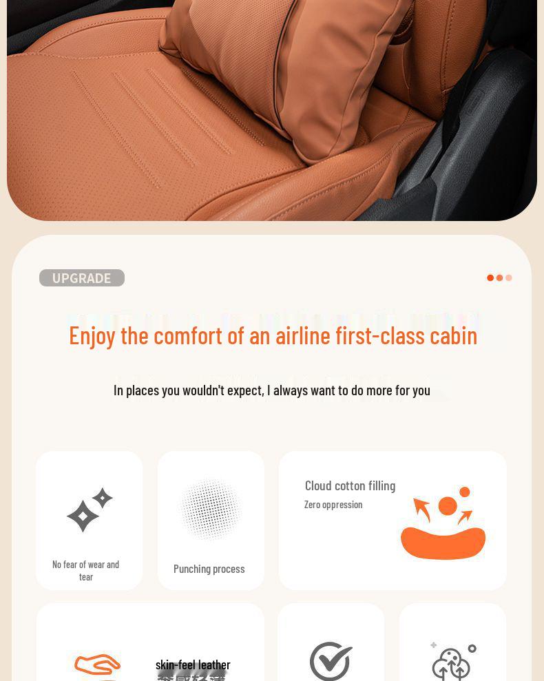 Compatible with car headrests, backrests, S-Class Maybach M9 seats, lumbar and neck supports, and car pillows.