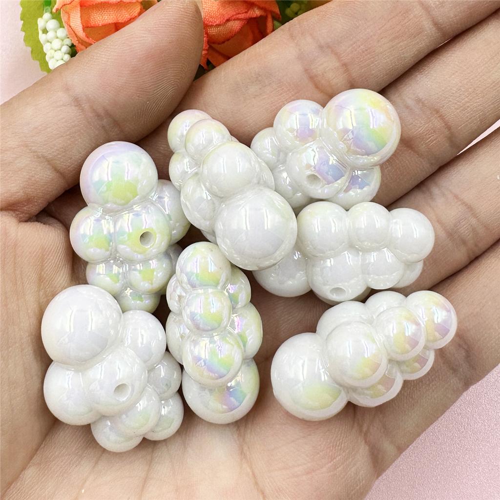 Home Party Supplies Grape DIY Acrylic Jewelry Accessories Fashion Beads 29mm 7Pcs