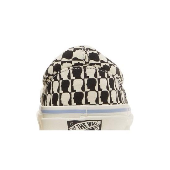 Vans Brain Dead x OG Classic Slip-On LX 'Черно-белая клетка' VN0A45JKBA2