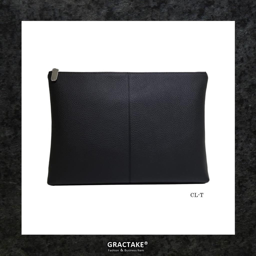 Широкая сумка-клатч 35 см из натуральной кожи, большая сумка, вторая сумка, держатель для документов формата А4, свадьба [GRACTAKE] мужская CL-T2