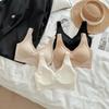 Gel-feel Seamless Bra Women Push Up Bralette Underwear Wireless Female Lingerie Fashion Letter Pattern Bras