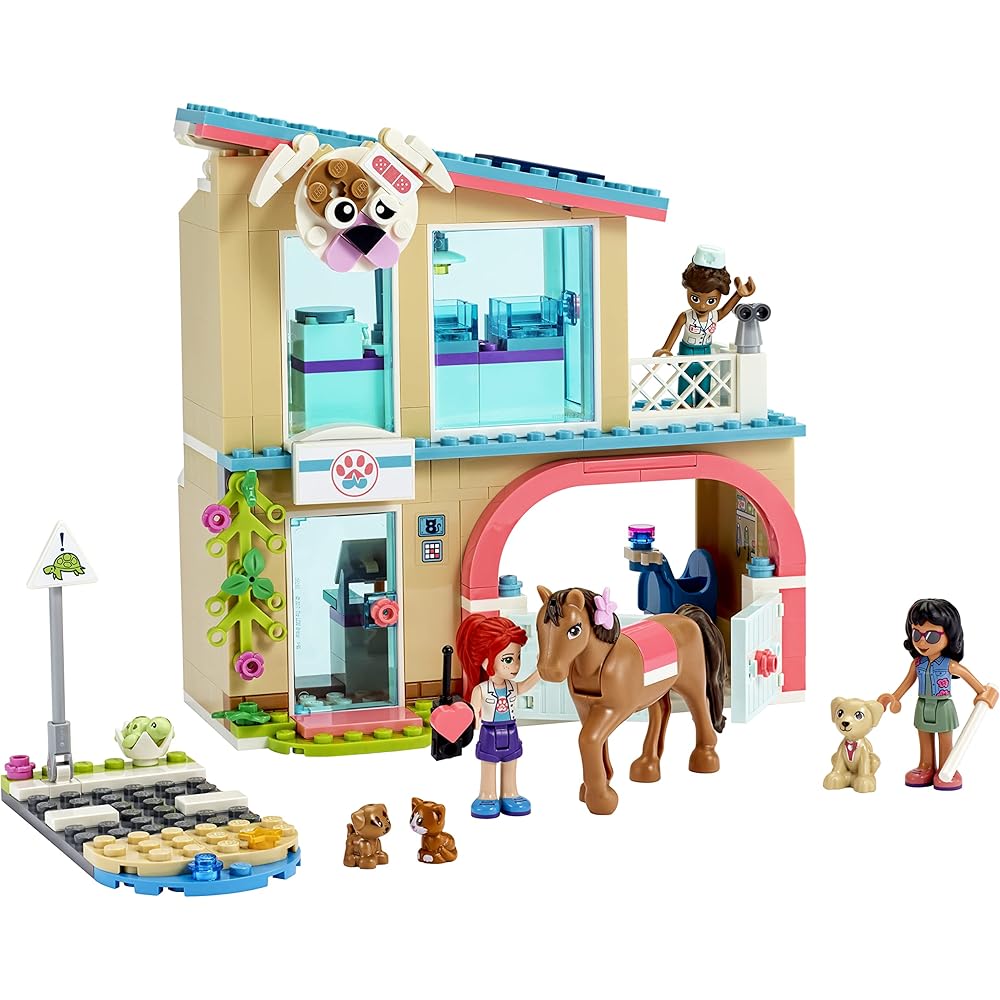 LEGO Друзья Клиника для животных Хартлейк Сити Набор 41446 с Мини-фигурками и Аксессуарами
