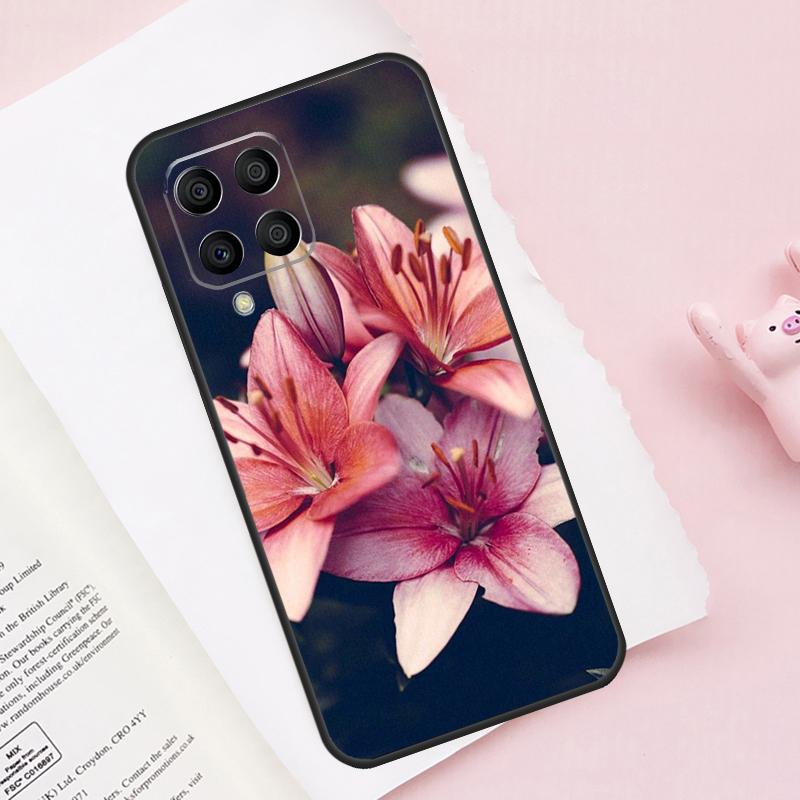 Цветная Цветок Лилия Для Samsung Galaxy M13 M23 M33 M53 M30s M31s M32 M52 M12 M55 M15 M20 M21 M51 M34 M54 Чехол