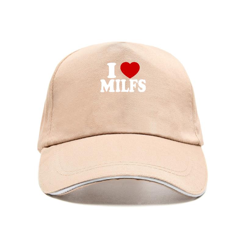 Бейсболка с принтом I Love MILFS I Heart Hot Moms, повседневная женская шапка унисекс, регулируемая летняя кепка-дальнобойщик, gorras