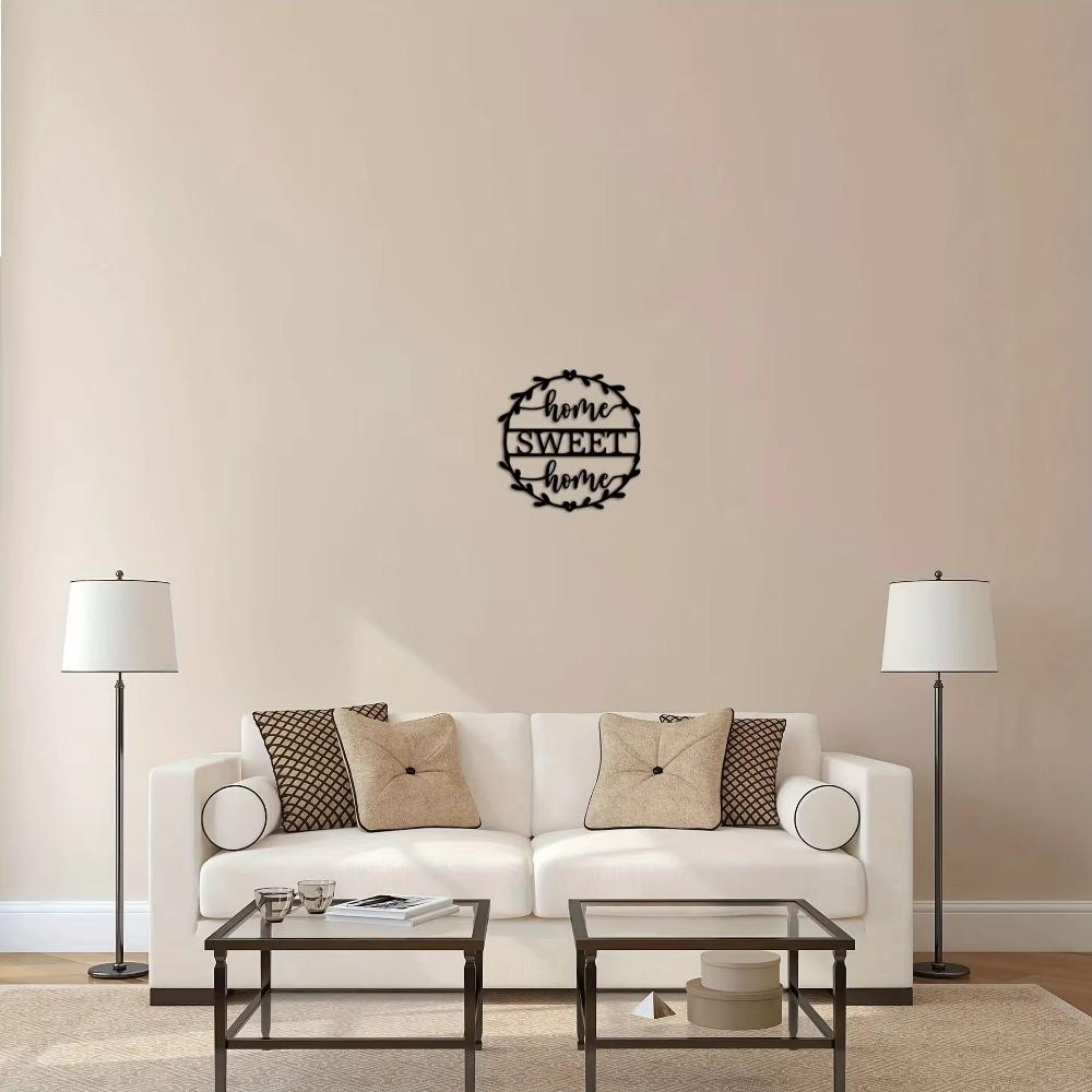 Home Sweet Home Wall Art Elegant Logo Décor for Interior Spaces Ideal for Bedroom and Living Room Stylish Mural and Gift Sticker