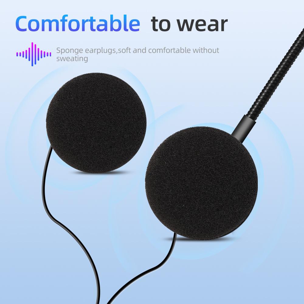 Мотоциклетные беспроводные стереонаушники с динамиком, гарнитура для шлема с поддержкой Bluetooth 5.0, автоматический ответ, микрофон для громкой связи