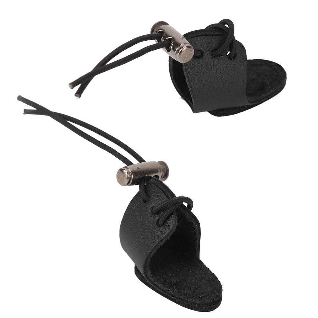 Archery Finger Guard Cowhide     Elastic Finger Tab for 20 to 50lb Bow