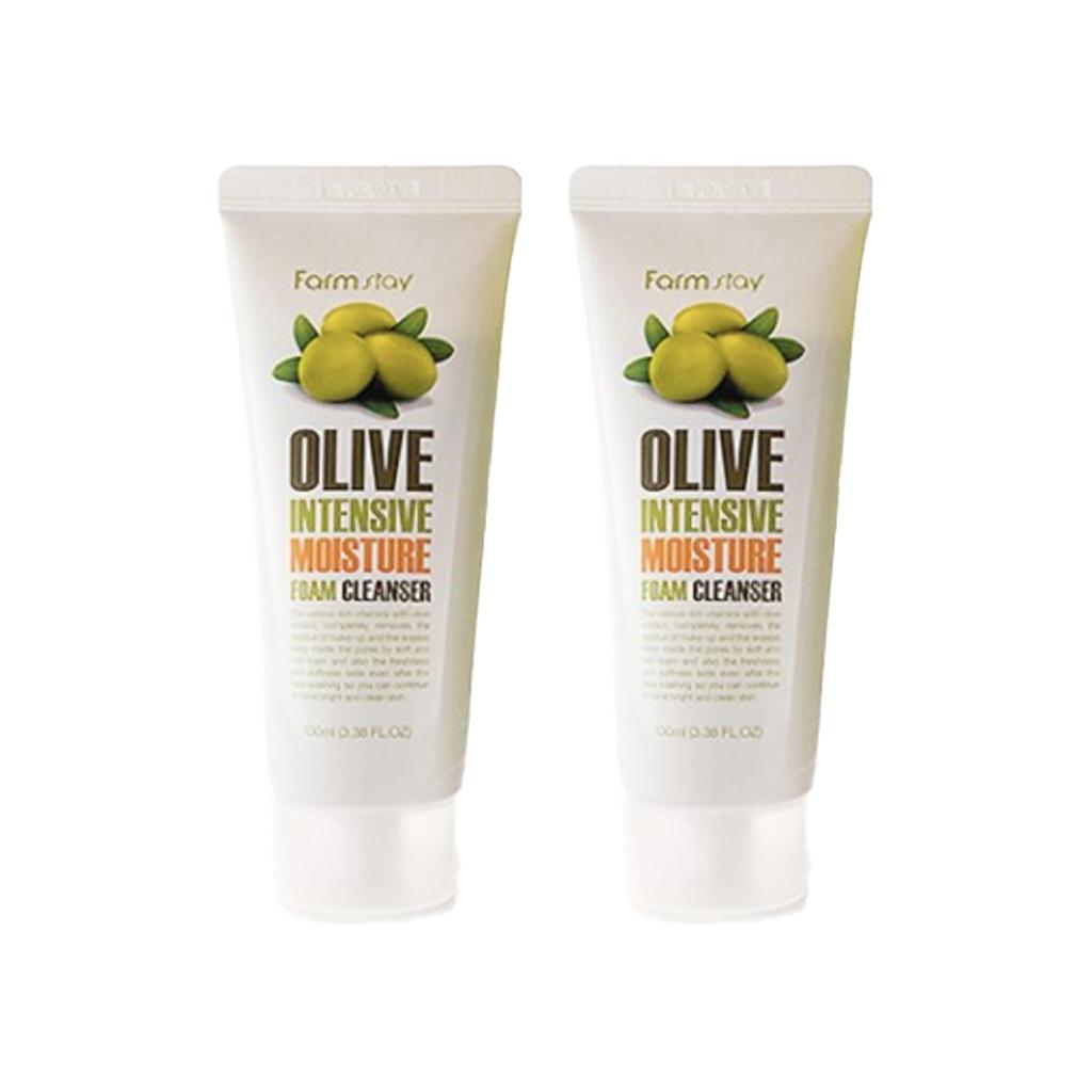 FARM STAY Olive Intensive Moisture Foam Cleanser 100ml (3 Options)