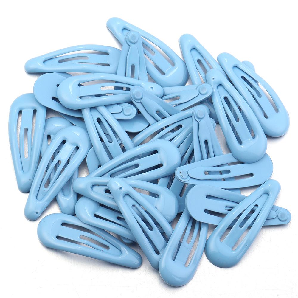 30pcs/lot Colorful Water Drop Shaped Hairclips Simple Mini Snap BB Hairpins Barrettes For DIY Girls Hair Clip Headwear Accessory
