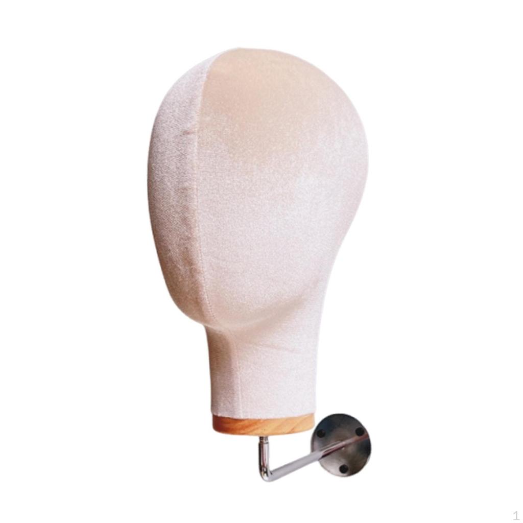 11-inch Versatile Wall Mounted Mannequin Head Model Hat Display Stand for Professional Or Personal