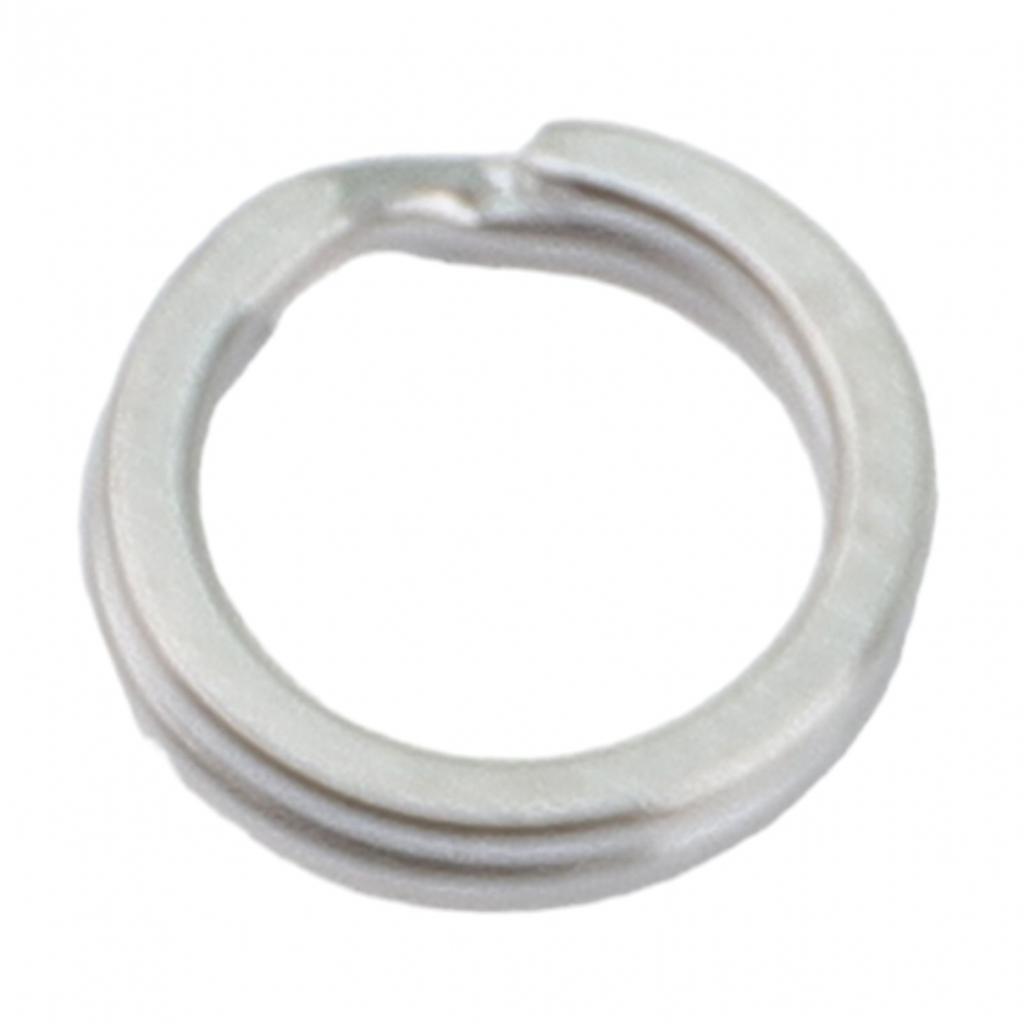 Разъемные кольца из нержавеющей стали для рыбалки на открытом воздухе с двойной петлей, серебряные приманки