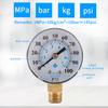 TS-Z54 0-100 PSI/0-7 Bar Dual Scale Pressure Gauge Pool Filter Aquarium Water Air Gas Pressure Gauge Meter 1/4 NPT Bottom Mount