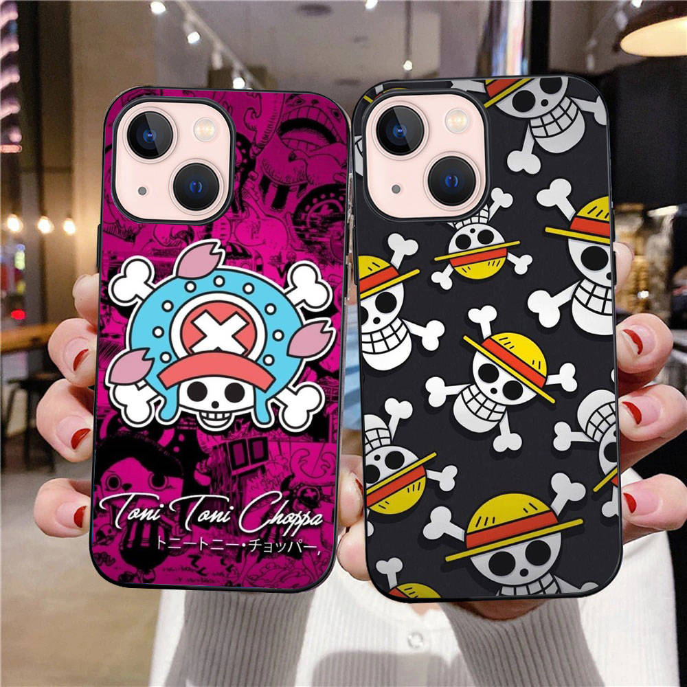 B-38 One Piece флаг черный чехол для Redmi 10A 10C 12C 13C 9A 9C 9T A3X Note 10 9 9S 10S iPhone 11 12 13 14 15 16 X XS Pro Max Mini 7 8 Plus XR