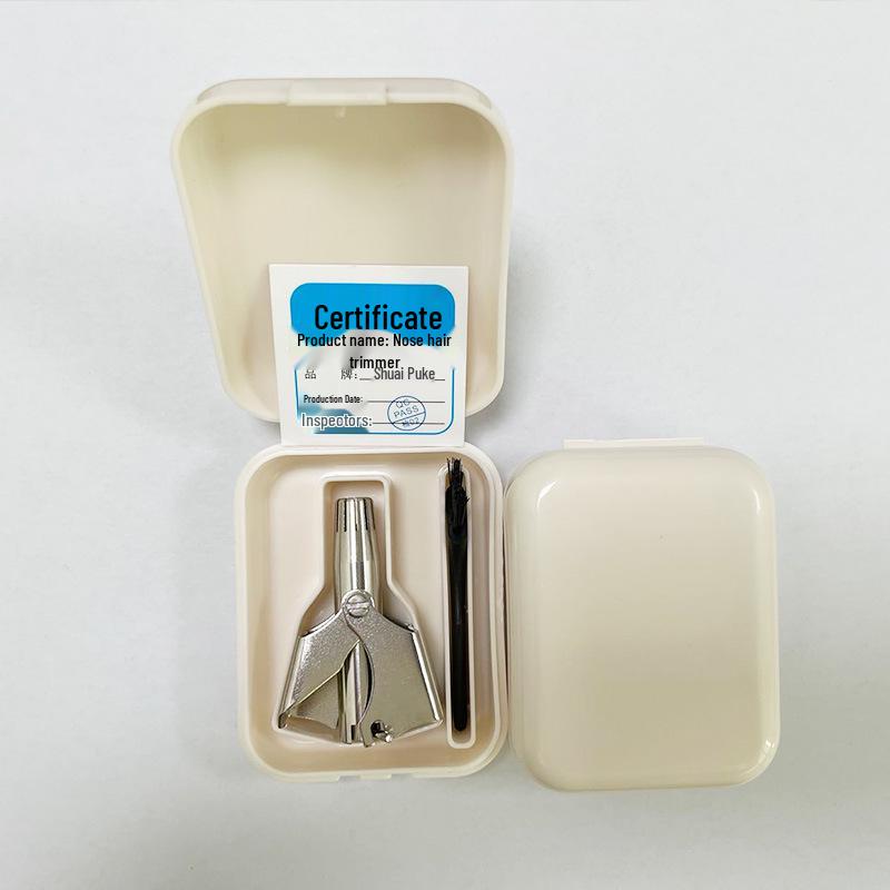 Мужской ручной триммер для носа из нержавеющей стали - Моющиеся ножницы для всего тела