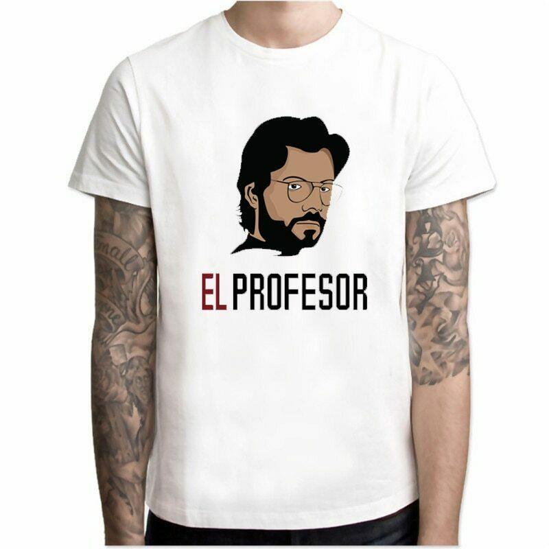 La Casa De Papel T Shirt Money Heist Tv Series Homme Tops House Of Summer Paper