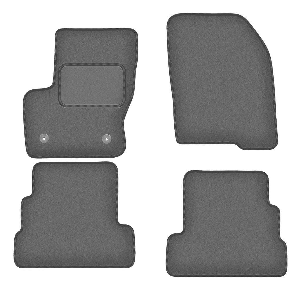 Velour graphite car mats for: Ford Escape MK3 SUV (2012-)
