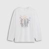 GAP Women's Logo Print Loose Long Sleeve Knitted Top