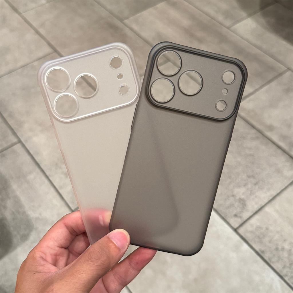 Luxury Ultra Thin 0.3MM PP Case for 17 Air 16 15 14 Plus 13 12 11 Pro Max Hard Clear Translucent Camera Protection Cover