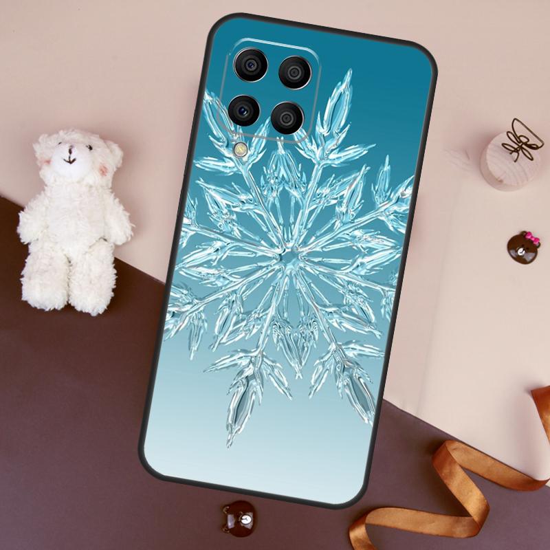 Christmas Snowflakes Case For Samsung Galaxy M06 M53 M13 M31 M11 M35 M55 M15 M56 M36 M16 M12 M32 M52 M14 M34 M54