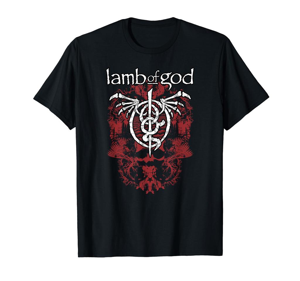 Lamb of God – Xerox Skull Red T-Shirt