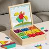 Wooden Children Variable Magnetic Puzzle Geometric Building Block Exercise Hand-Eye Coordination Educational Toys Magnetic