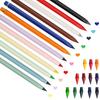 12 Pcs Infinity Forever Pencil Infinite Everlasting Inkless Pencils Set with Eraser And 12 Replacement Tips for Sketch Drawing Writing