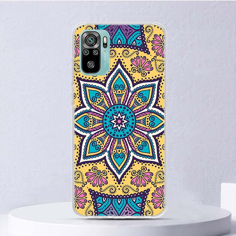 Мягкий чехол Totem Mandala Colorful Flower для Xiaomi Redmi 10 10A 10C 9 9A 9C 9T, чехол для телефона 8 8A 7 7A 6 6A S2 K20 K40 Pro 10X Fun