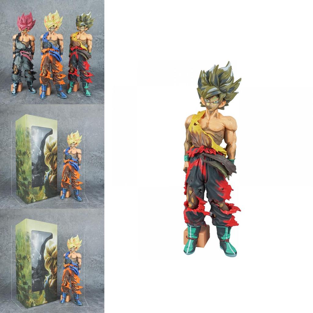 Dragon Ball Super Saiyan Goku Pvc Statue With Assembled Design For Anime Enthusiasts