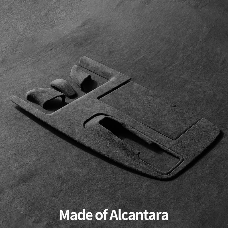Made of Alcantara For Toyota Vellfire (2024) Car Center Console Panel and Gear Shift Cover Premium Interior Tuning Accessories