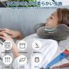 Neck Air Pillow for Neck Air Neck Portable Travel Easy To Office Storage Bag Gray Pillow, Travel, Pillow, Pillow, Pillow, Airplane, Pillow, PVC,
