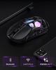 GravaStar Mercury X Wireless Gaming 1K Polling PAW3950 32000 DPI Low High 83 Hours of Continuous Illuminated RGB Gaming Magnesium Silver Mouse,