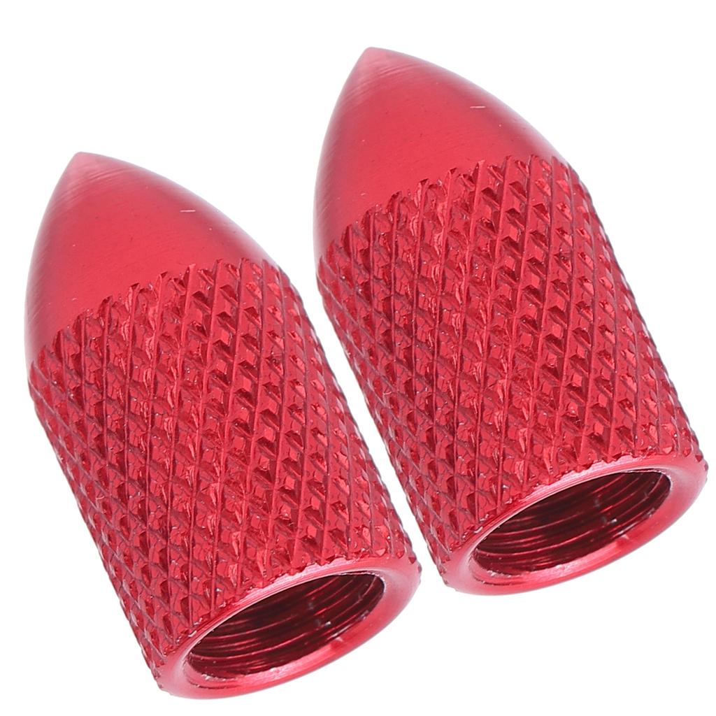 2pcs Schrader Valve Caps Aluminium Alloy Schrader Cycling Valve Dust Covers Bicycle Tire Caps