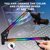 Desktop Arm Holder for Microphone Stand Computer Mic Stand with RGB Lighting Cantilever Bracket for Live Singing Condenser Mic