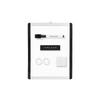Магнитная доска для записей Amazon Basics с пластиковой/алюминиевой рамой, 21,6 см x 27,9 см, Белая