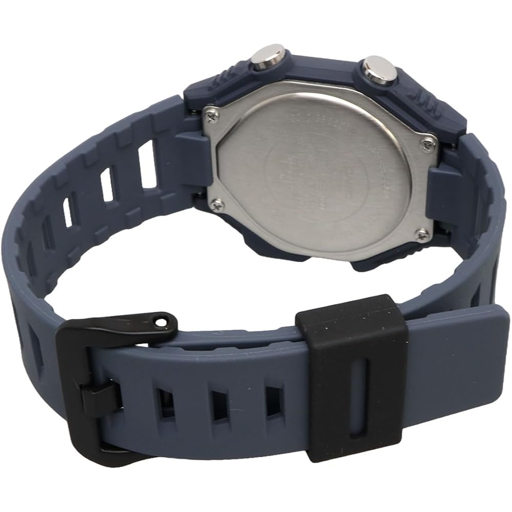 Casio WS-B1000-2AV Цифровые часы с Bluetooth, Синхронизация с мобильным телефоном, Шагомер, Мужские, Темно-синий Серый