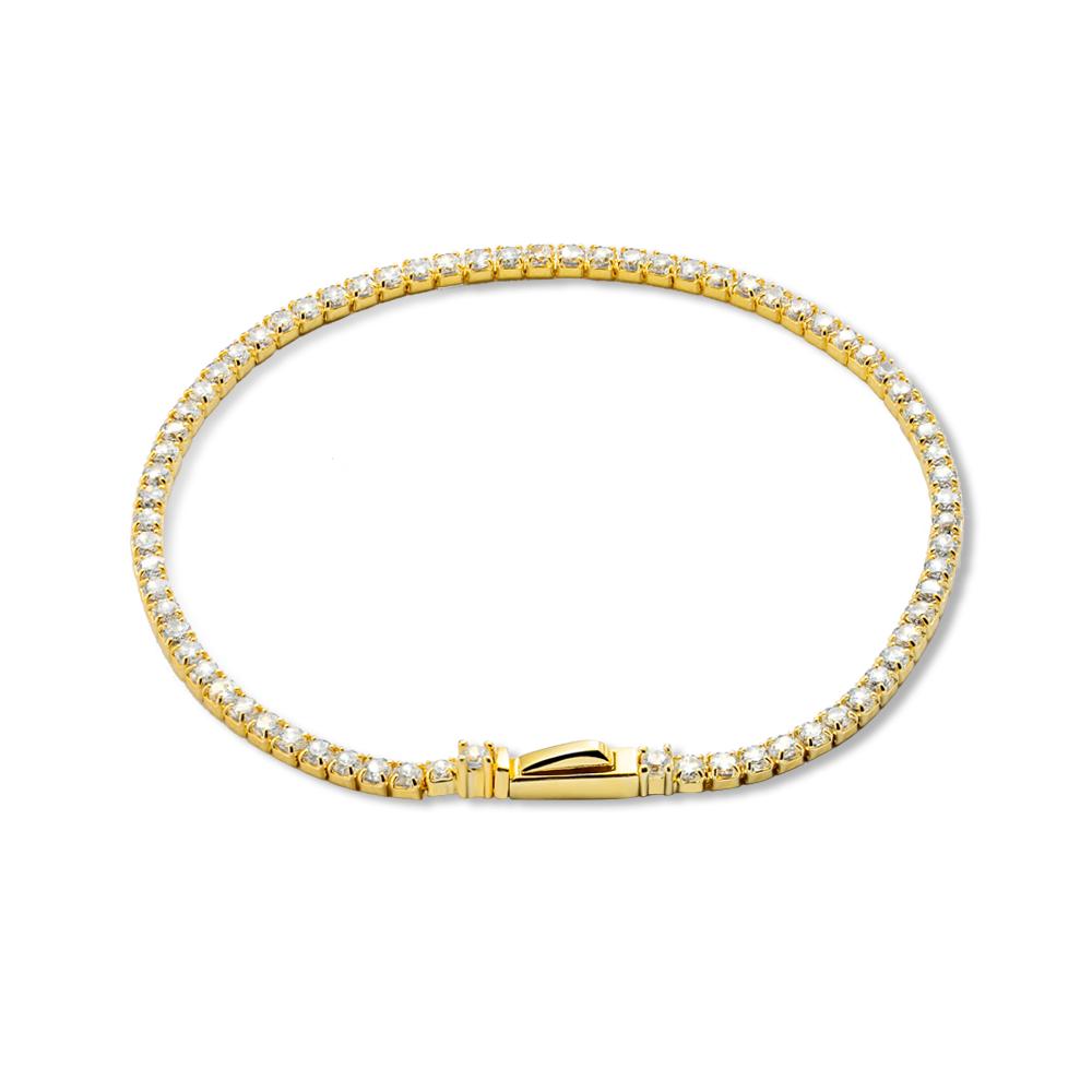 ANDYWEN 925 Sterling Silver Thicker 2mm Green Tennis Paperclip Bracelet Chain Women Rock Punk 2023 Winter Luxury Jewelry