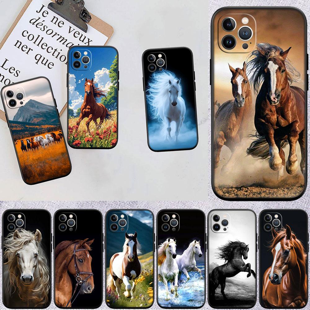FM22 Fine Horse Phone Case for Samsung Galaxy A11 A12 A13 A15 A52S A53 A55 A56 A70 A71 A72 A73 F06 F16 F56 S10 Plus S10e