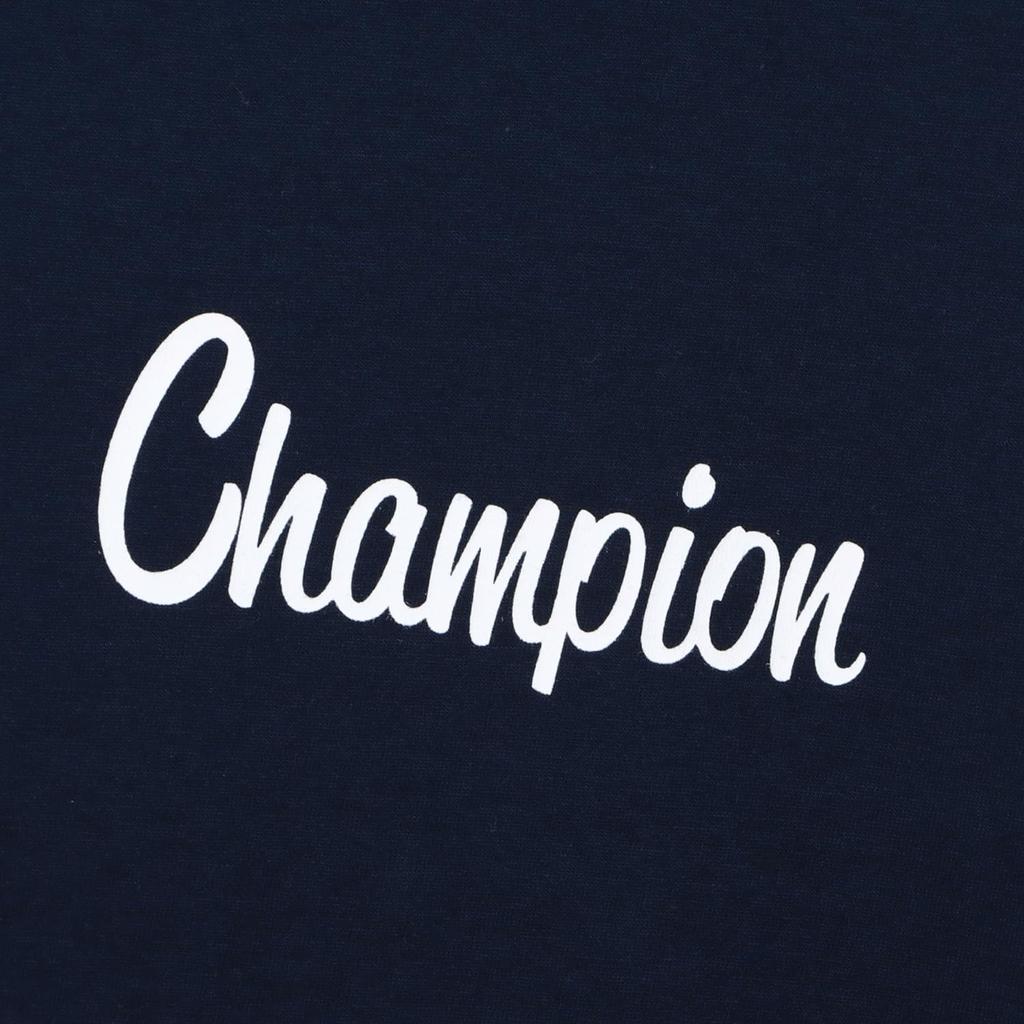 Champion Basic Short Sleeve USA with Graphic Logo Crew Men's T-Shirt, Navy, 100% Cotton, Fabric, Print, Neck, C3-B340