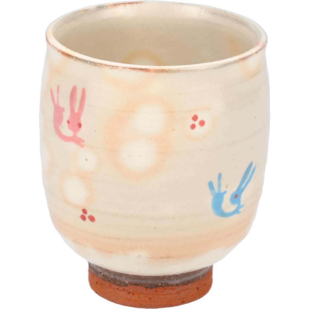 Keiji Happiness Rabbit Made In 276041 Kyo-yaki, Kiyomizu-yaki, Kiln, Teacup, Approx. 200ml, Design, Japan,