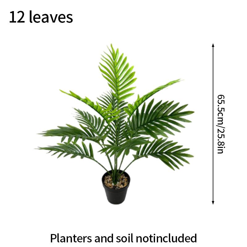 Большая искусственная пальма, листья бананового растения, пластиковое зеленое растение, домашний декор, искусственные деревья, имитация большого растения в горшке