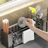 Sink Drain Rack Sponge Holder Faucet Storage Soap Drainer Towel Rack Shelf Organizer Kitchen Accessories