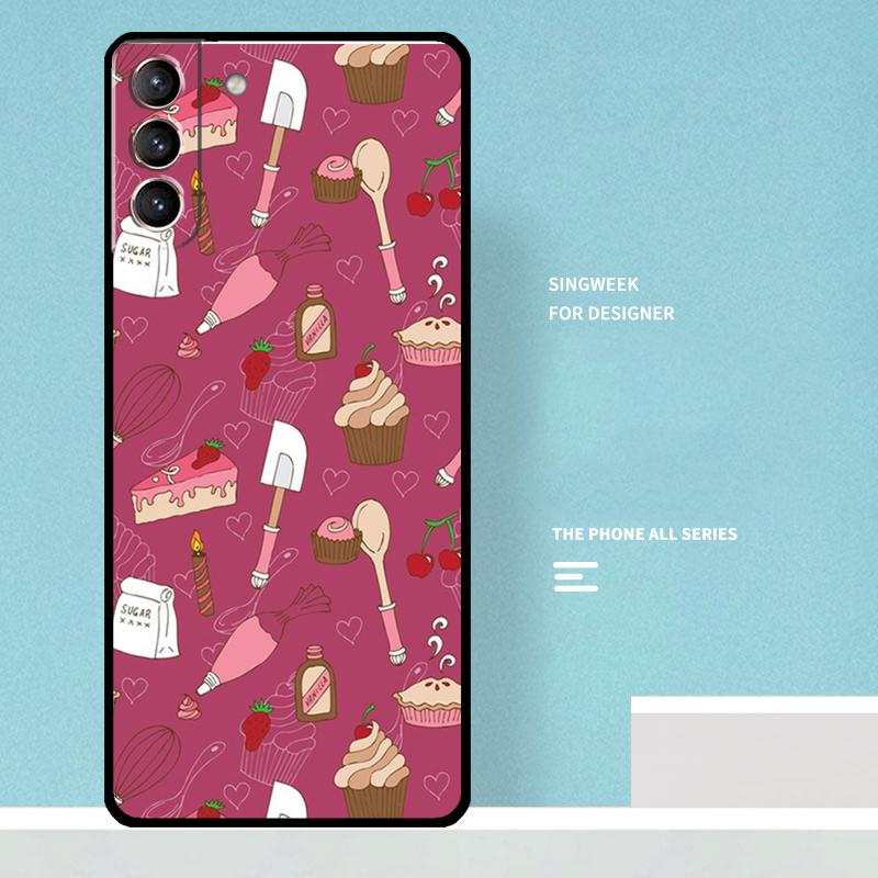 Baking Cook Chef Case For Samsung Galaxy S25 Ultra S21 S22 S23 S24 Ultra S9 S10 S20 Plus S25 FE Phone Cover