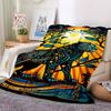 1pc Jungle Safari Print Blanket Lightweight Blanket Throw Blanket For Sofa, Bed, Travel, Camping, Livingroom, Office, Couch, Chair yy251010094