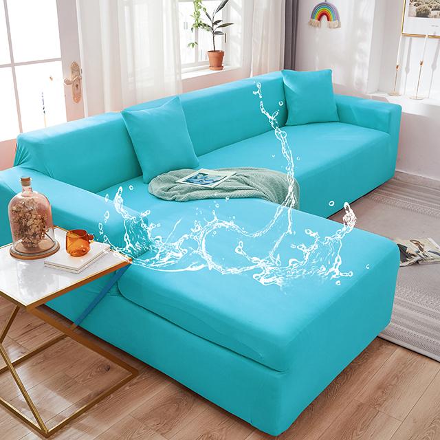 Водонепроницаемые чехлы для диванов, однотонные чехлы для угловых диванов, эластичные чехлы для диванов, комплект для гостиной, диванов для домашних животных, детей