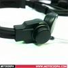 Meiteke Dual PTT Noise Cancelling Throat Mic Headset with Finger PTT and Retractable Vibration Mic.