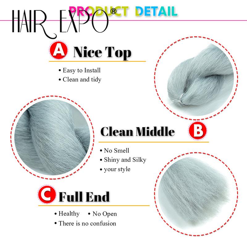16Inch Vixen Crochet Bulk Hair Synthetic Jumbo Braids Fluffy Yaki Straight Crochet Hair Afro Kinky Curly Braiding Hair Extension