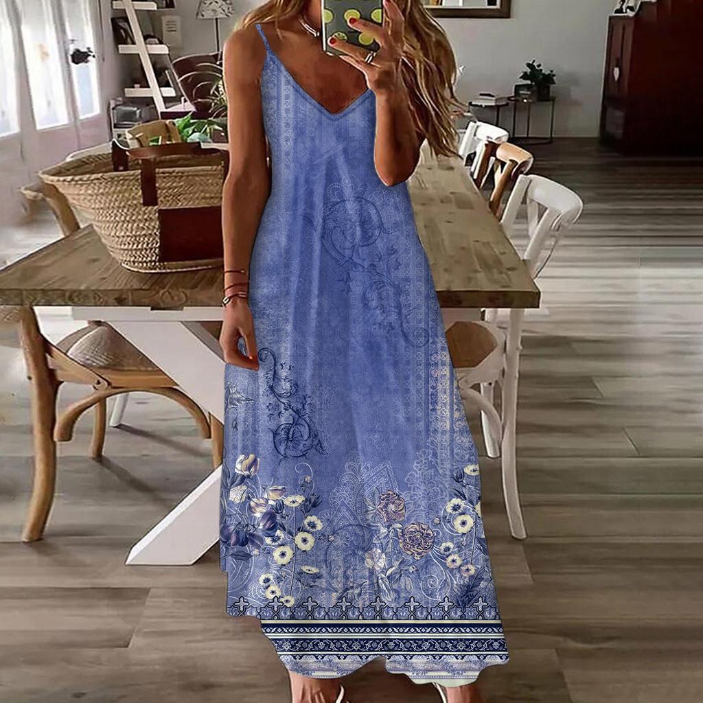 Женское модное повседневное тонкое платье без рукавов с принтом и пуловером