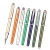 Rollerball Pens For Men Women, Extra Fine Point 0.5mm Metal Pen, Capped Rolling Ball Pens With Black