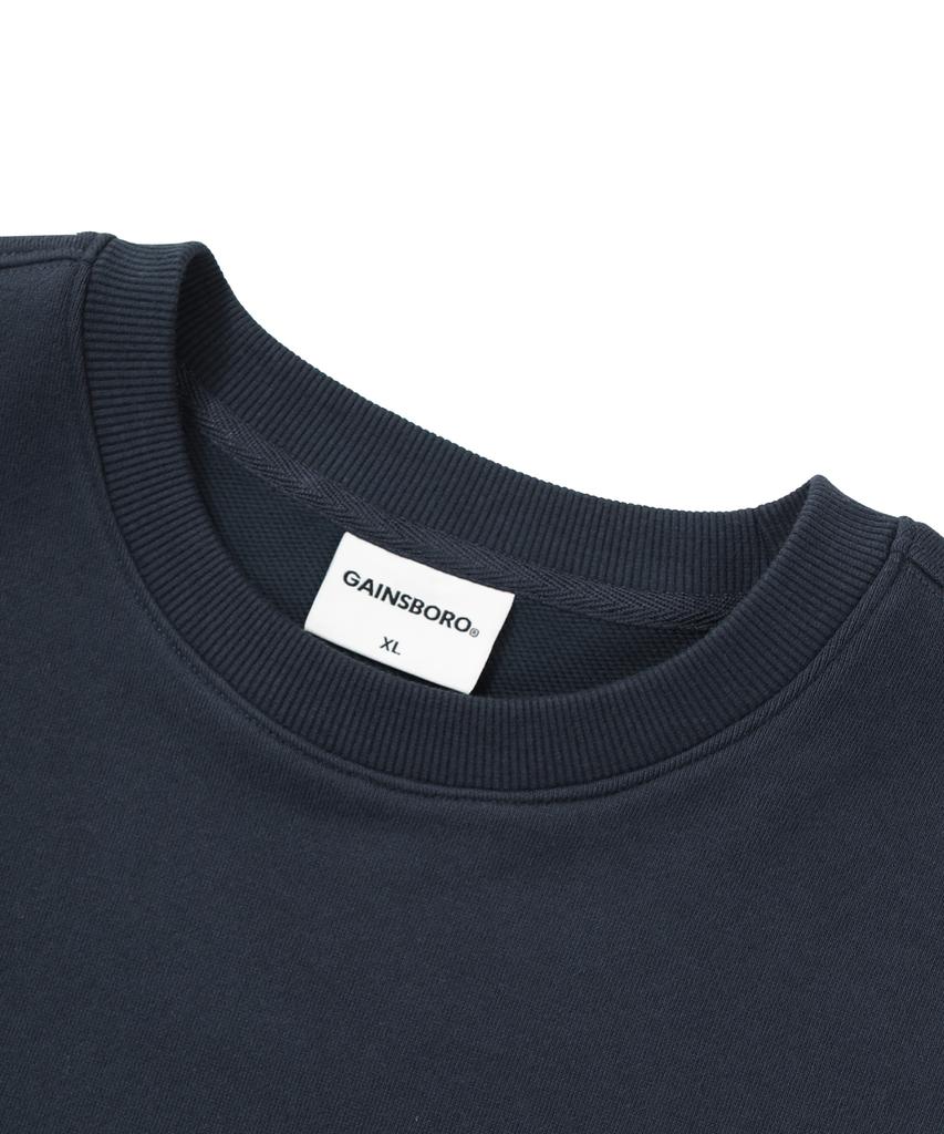 GAINSBORO Golden Logo Sweatshirt_Navy
